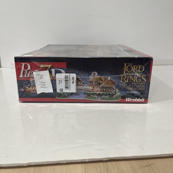 Puzz 3D Lord Of The Rings Hobbiton Sealed 369 pc 3D Wrebbit Puzzle 2004 Vintage - Picture 3 of 6